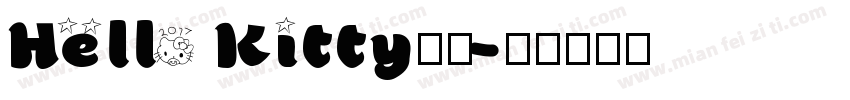 Hello Kitty字符字体转换